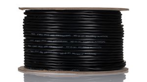 Multicore Military Cable, YY Unshielded, PVC, 2x 0.5mm², 100m, Black